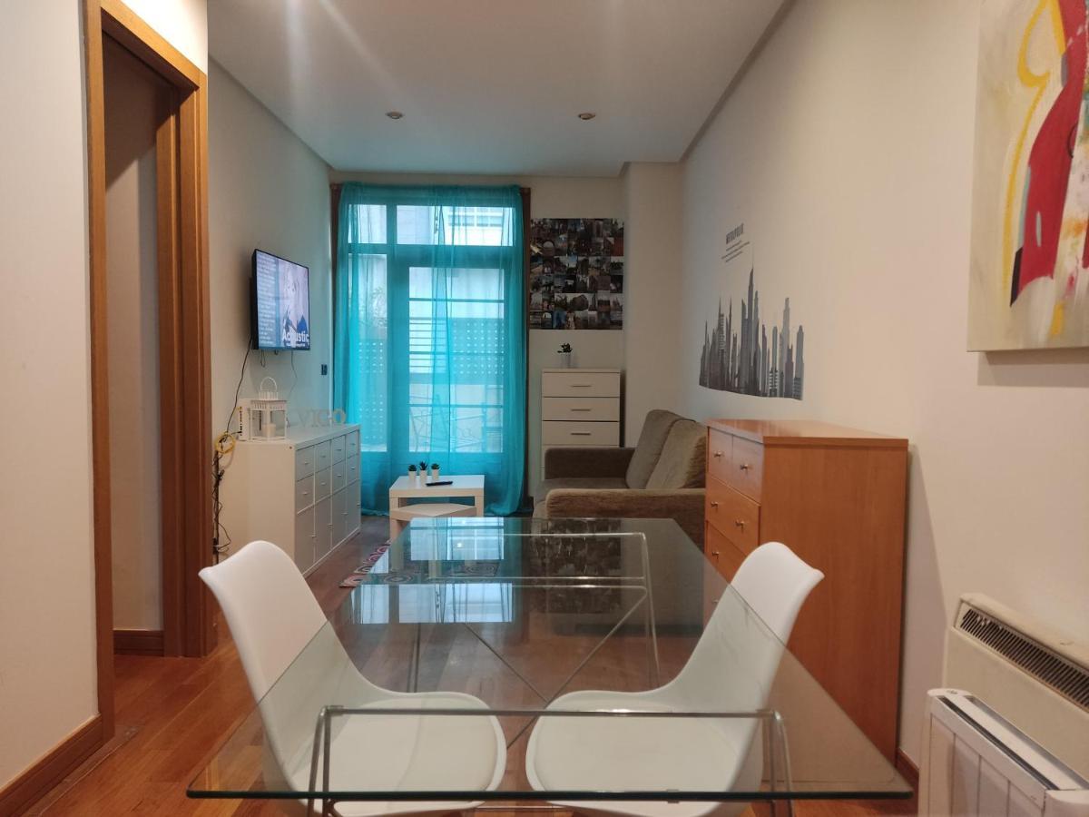 Pleno Centro, Terraza, Principe, 5 Min Casco Vello Y Estacion Ave Appartement Comarca de Comarca de Vigo Buitenkant foto