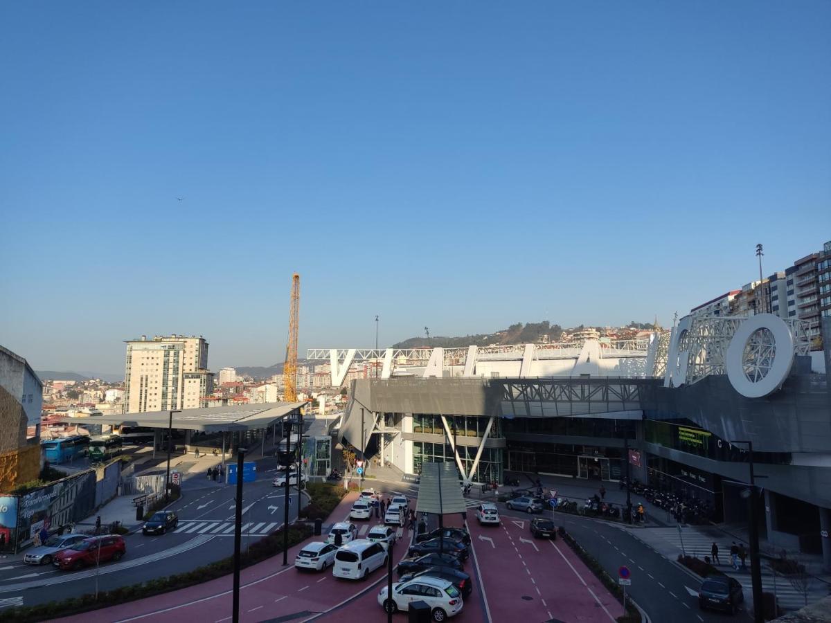 Pleno Centro, Terraza, Principe, 5 Min Casco Vello Y Estacion Ave Appartement Comarca de Comarca de Vigo Buitenkant foto